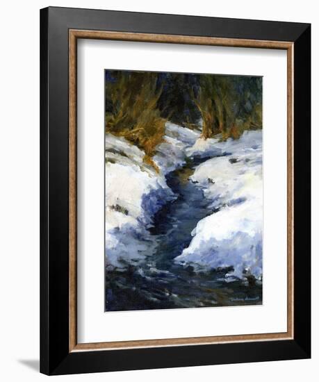 Snow on the Banks-Barbara Chenault-Framed Premium Giclee Print