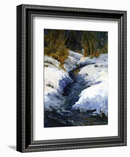 Snow on the Banks-Barbara Chenault-Framed Premium Giclee Print