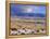 Snow on the Sandia Mountains and High Plains Near Albuquerque, New Mexico-null-Framed Premier Image Canvas