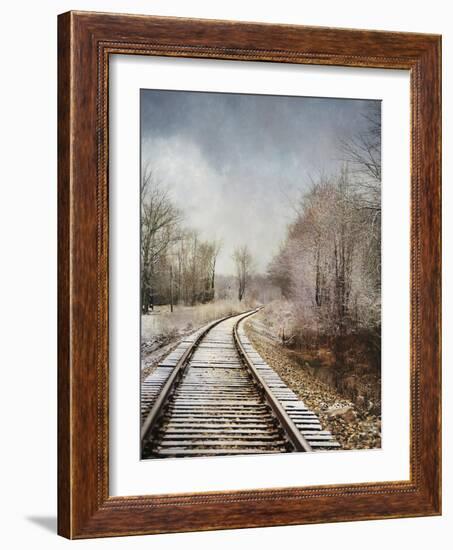 Snow on the Tracks-Jai Johnson-Framed Giclee Print