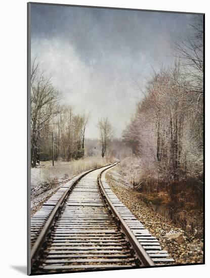 Snow on the Tracks-Jai Johnson-Mounted Giclee Print