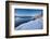 Snow over shore and mountains in winter, Lofoten Islands-Christophe Courteau-Framed Photographic Print