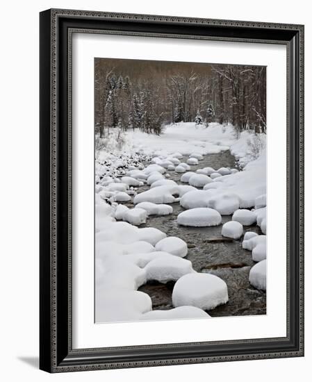 Snow Pillows on the Dolores River, San Juan National Forest, Colorado, USA, North America-James Hager-Framed Photographic Print