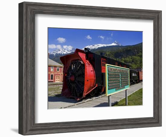 Snow Plow, White Pass and Yukon Route Railroad, Skagway, Southeast Alaska, USA-Richard Cummins-Framed Photographic Print