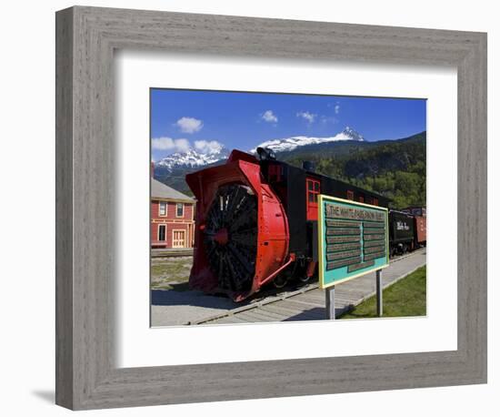 Snow Plow, White Pass and Yukon Route Railroad, Skagway, Southeast Alaska, USA-Richard Cummins-Framed Photographic Print