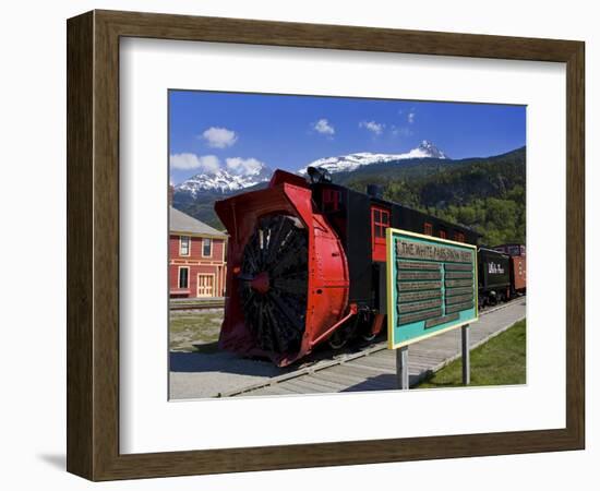 Snow Plow, White Pass and Yukon Route Railroad, Skagway, Southeast Alaska, USA-Richard Cummins-Framed Photographic Print