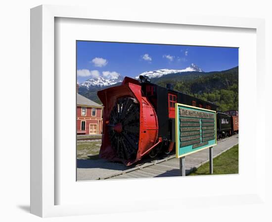 Snow Plow, White Pass and Yukon Route Railroad, Skagway, Southeast Alaska, USA-Richard Cummins-Framed Photographic Print