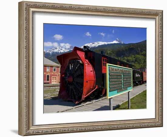 Snow Plow, White Pass and Yukon Route Railroad, Skagway, Southeast Alaska, USA-Richard Cummins-Framed Photographic Print