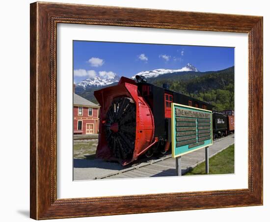 Snow Plow, White Pass and Yukon Route Railroad, Skagway, Southeast Alaska, USA-Richard Cummins-Framed Photographic Print