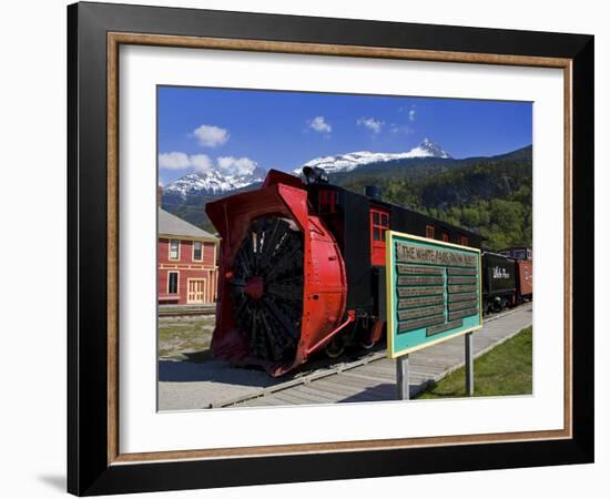 Snow Plow, White Pass and Yukon Route Railroad, Skagway, Southeast Alaska, USA-Richard Cummins-Framed Photographic Print