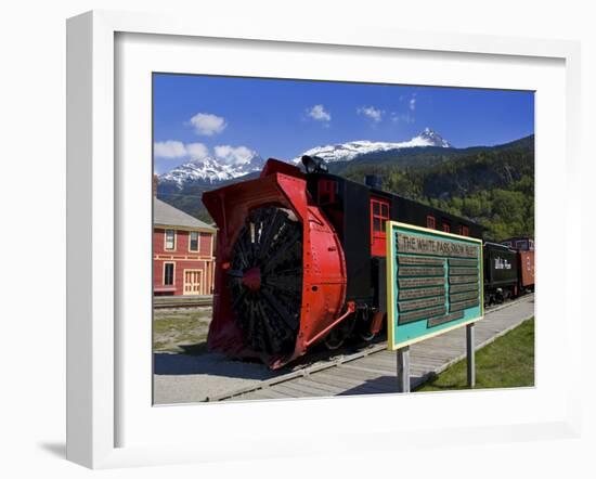 Snow Plow, White Pass and Yukon Route Railroad, Skagway, Southeast Alaska, USA-Richard Cummins-Framed Photographic Print