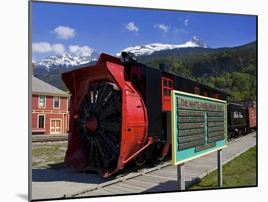 Snow Plow, White Pass and Yukon Route Railroad, Skagway, Southeast Alaska, USA-Richard Cummins-Mounted Photographic Print