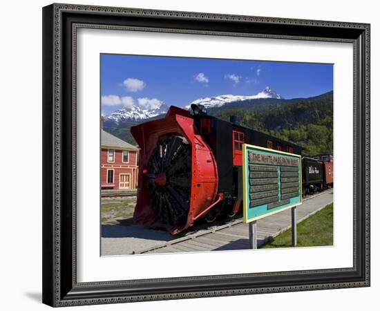 Snow Plow, White Pass and Yukon Route Railroad, Skagway, Southeast Alaska, USA-Richard Cummins-Framed Photographic Print