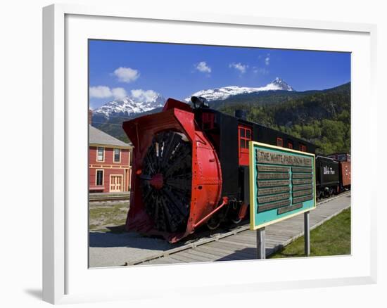 Snow Plow, White Pass and Yukon Route Railroad, Skagway, Southeast Alaska, USA-Richard Cummins-Framed Photographic Print