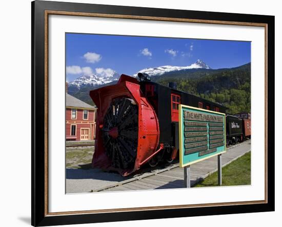 Snow Plow, White Pass and Yukon Route Railroad, Skagway, Southeast Alaska, USA-Richard Cummins-Framed Photographic Print