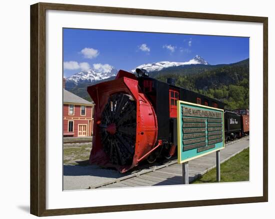 Snow Plow, White Pass and Yukon Route Railroad, Skagway, Southeast Alaska, USA-Richard Cummins-Framed Photographic Print