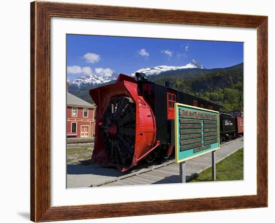 Snow Plow, White Pass and Yukon Route Railroad, Skagway, Southeast Alaska, USA-Richard Cummins-Framed Photographic Print