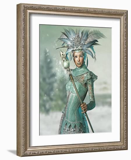 Snow Queen-Atelier Sommerland-Framed Art Print