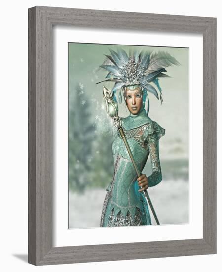 Snow Queen-Atelier Sommerland-Framed Art Print