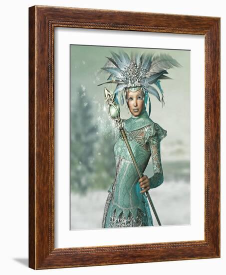 Snow Queen-Atelier Sommerland-Framed Art Print