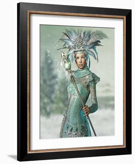 Snow Queen-Atelier Sommerland-Framed Art Print