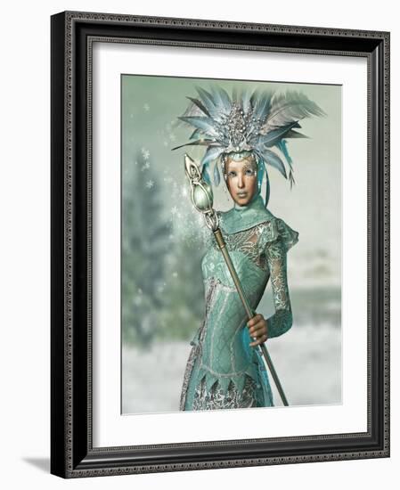 Snow Queen-Atelier Sommerland-Framed Art Print