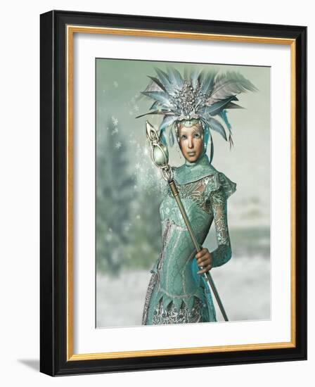 Snow Queen-Atelier Sommerland-Framed Art Print