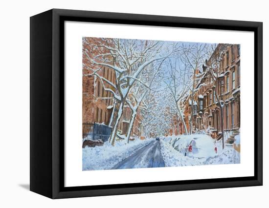 Snow, Remsen St. Brooklyn NY, 2012-Anthony Butera-Framed Premier Image Canvas