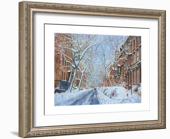 Snow, Remsen St. Brooklyn NY, 2012-Anthony Butera-Framed Giclee Print