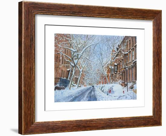 Snow, Remsen St. Brooklyn NY, 2012-Anthony Butera-Framed Giclee Print