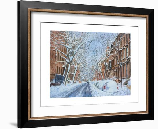 Snow, Remsen St. Brooklyn NY, 2012-Anthony Butera-Framed Giclee Print