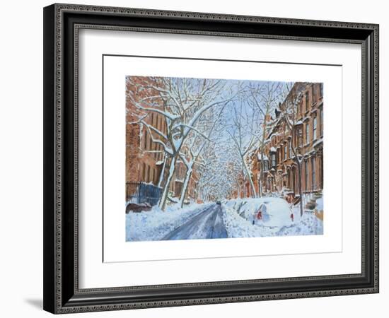 Snow, Remsen St. Brooklyn NY, 2012-Anthony Butera-Framed Giclee Print