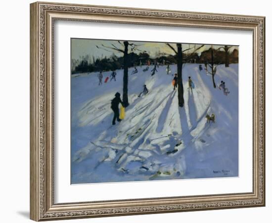 Snow, Rykneld Park, Derby, 2001-Andrew Macara-Framed Giclee Print