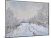Snow Scene at Argenteuil, 1875-Claude Monet-Mounted Giclee Print