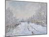 Snow Scene at Argenteuil, 1875-Claude Monet-Mounted Premium Giclee Print