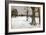 Snow Scene, C.1918 (Oil on Panel)-Charles Sims-Framed Giclee Print