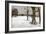 Snow Scene, C.1918 (Oil on Panel)-Charles Sims-Framed Giclee Print