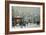 Snow Scene in Paris-Eugene Galien-Laloue-Framed Giclee Print