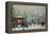 Snow Scene in Paris-Eugene Galien-Laloue-Framed Premier Image Canvas