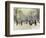 Snow Scene in the Kongens Nytorv, Copenhagen-Paul Fischer-Framed Giclee Print