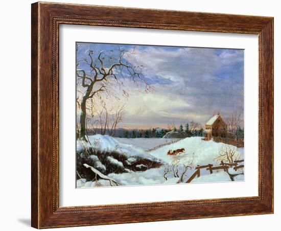 Snow Scene, New England-null-Framed Giclee Print