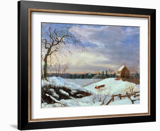 Snow Scene, New England-null-Framed Giclee Print