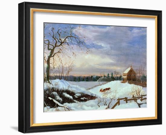 Snow Scene, New England-null-Framed Giclee Print