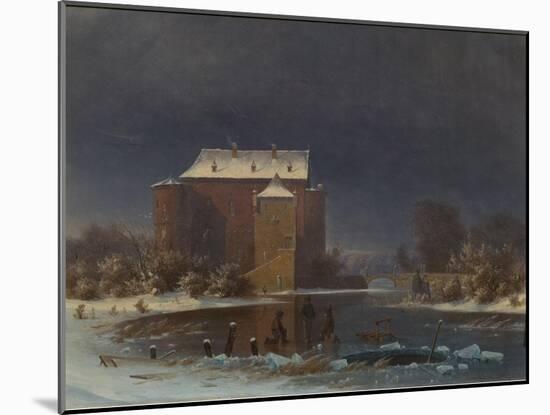 Snow Scene: the Haunted House-George Emil Libert-Mounted Giclee Print