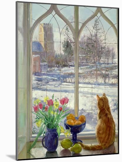 Snow Shadows and Cat-Timothy Easton-Mounted Giclee Print