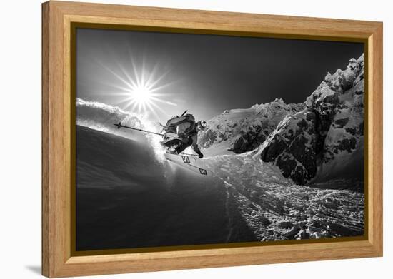 Snow splash over the edge-Sandi Bertoncelj-Framed Premier Image Canvas