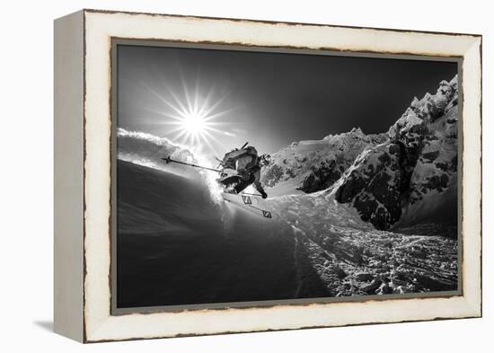 Snow splash over the edge-Sandi Bertoncelj-Framed Premier Image Canvas