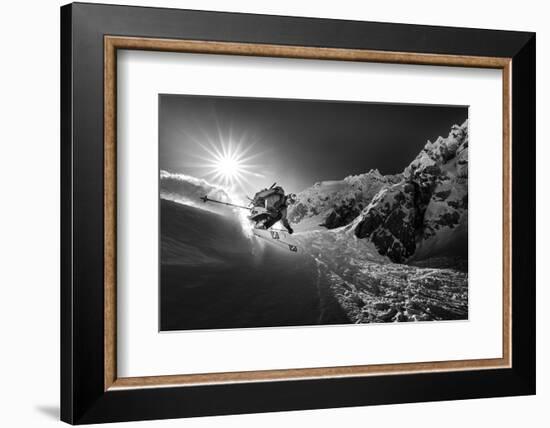 Snow splash over the edge-Sandi Bertoncelj-Framed Photographic Print