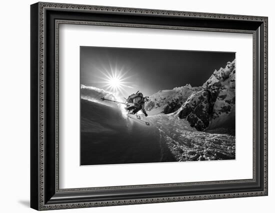 Snow splash over the edge-Sandi Bertoncelj-Framed Photographic Print