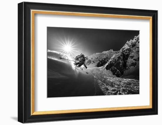 Snow splash over the edge-Sandi Bertoncelj-Framed Photographic Print